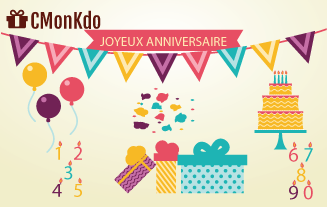 CMonKdo - Joyeux Anniversaire, 10000 FR CFA, offez l'embarras du choix