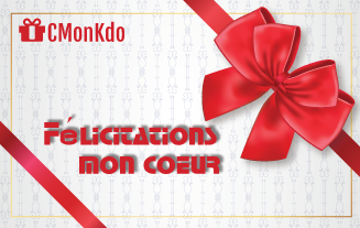 CMonKdo - Félicitations Mon Coeur, 90000 FR CFA, offez l'embarras du choix